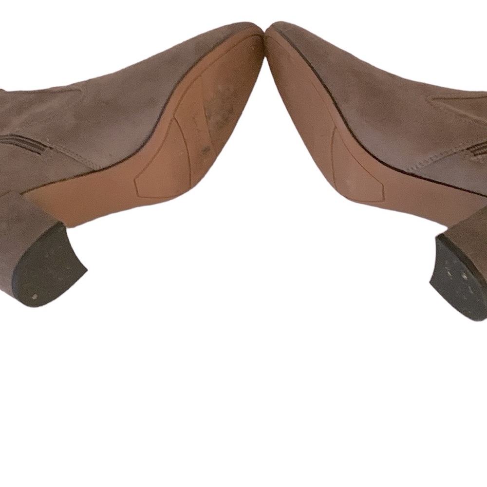 Franco Sarto EUC Nixon Faux Suede/Fabric Ankle boots , zipper , 11M - Picture 6 of 8